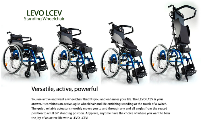 used levo standing wheelchair for sale